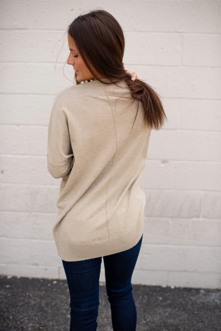 Rory Long Sleeve Top (Taupe)