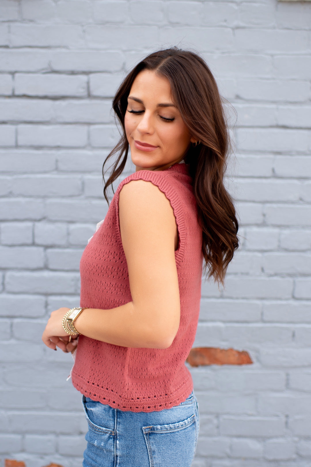 Add Some Sass Crochet Top (Rust)