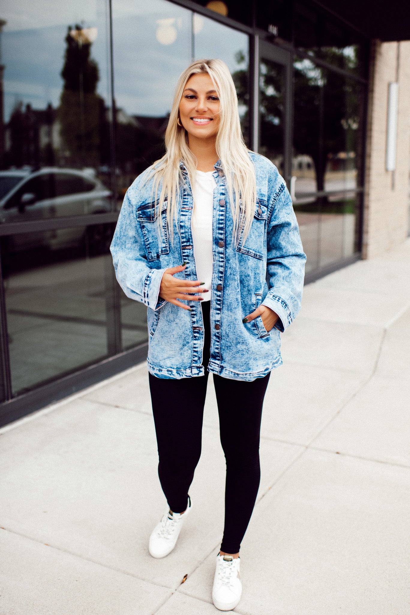 Arbors Oversized Denim Jacket (Acid Wash) – Blue Layne Boutique