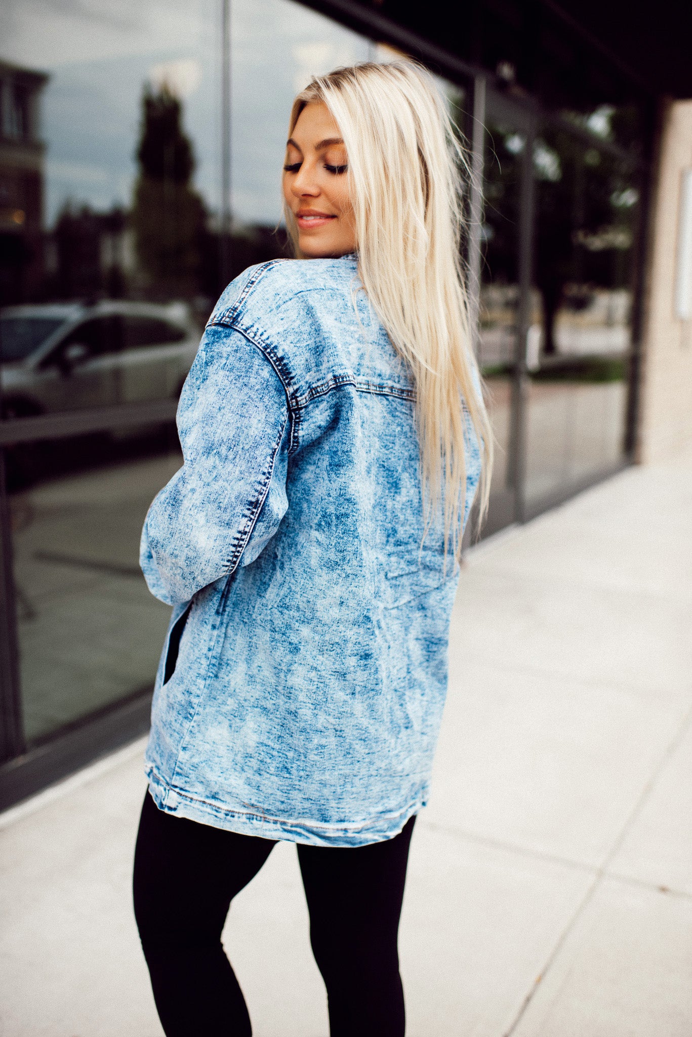 Arbors Oversized Denim Jacket (Acid Wash) – Blue Layne Boutique