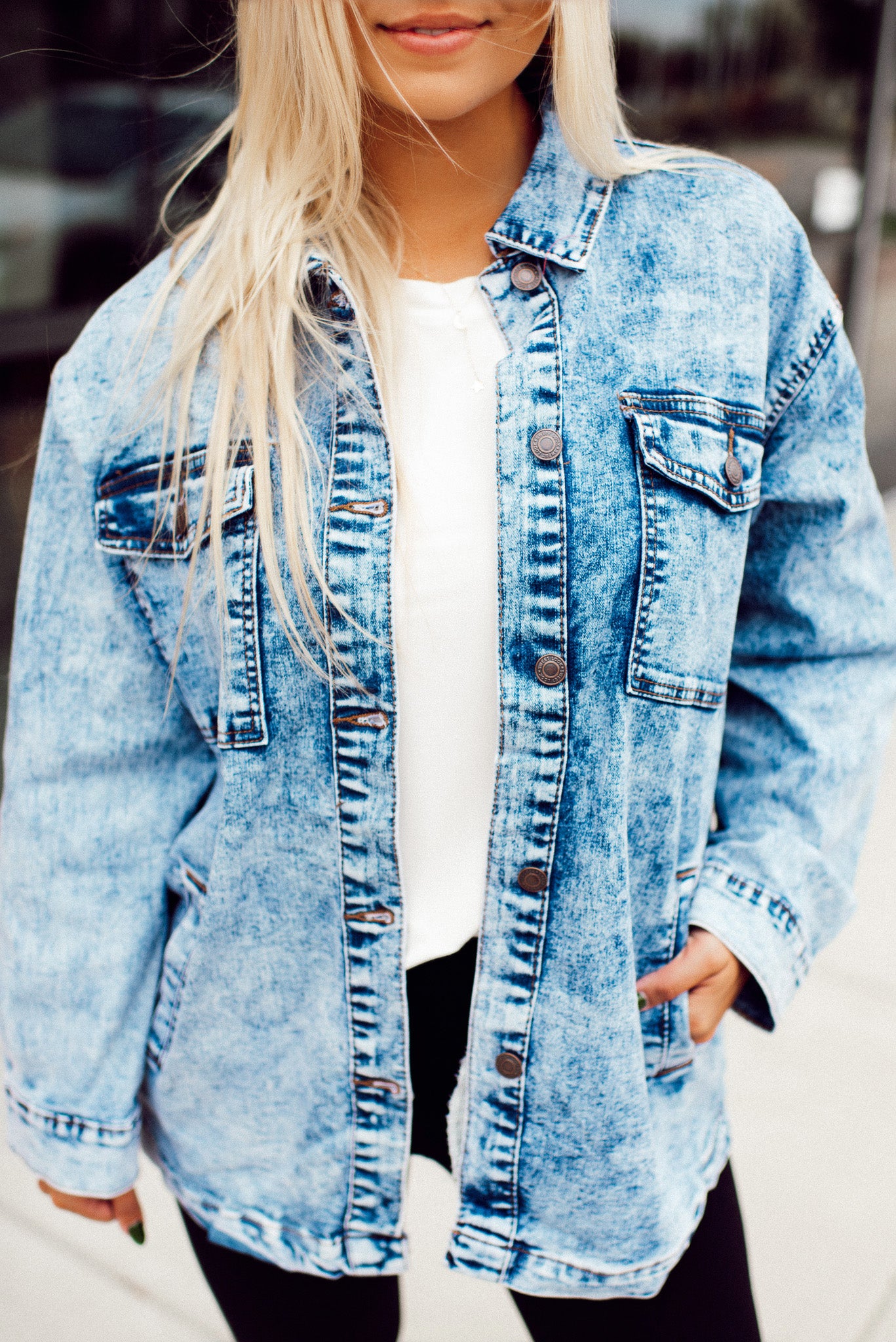 Arbors Oversized Denim Jacket (Acid Wash) – Blue Layne Boutique