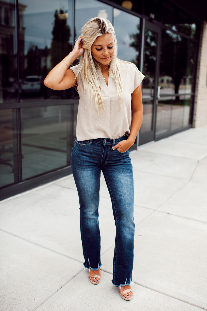 Soft & Sweet Blouse (Taupe)