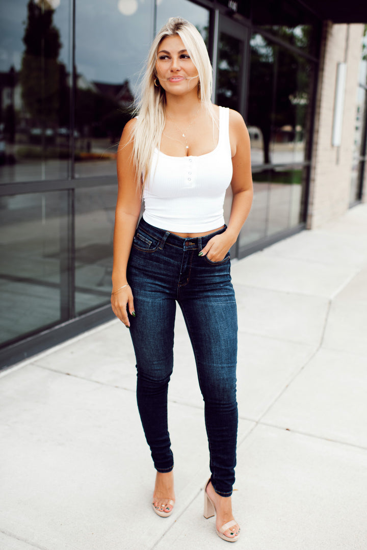 Judy Blue Salem Skinny Jeans (Dark)