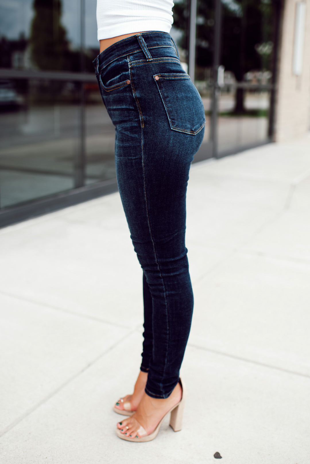 Judy Blue Salem Skinny Jeans (Dark)