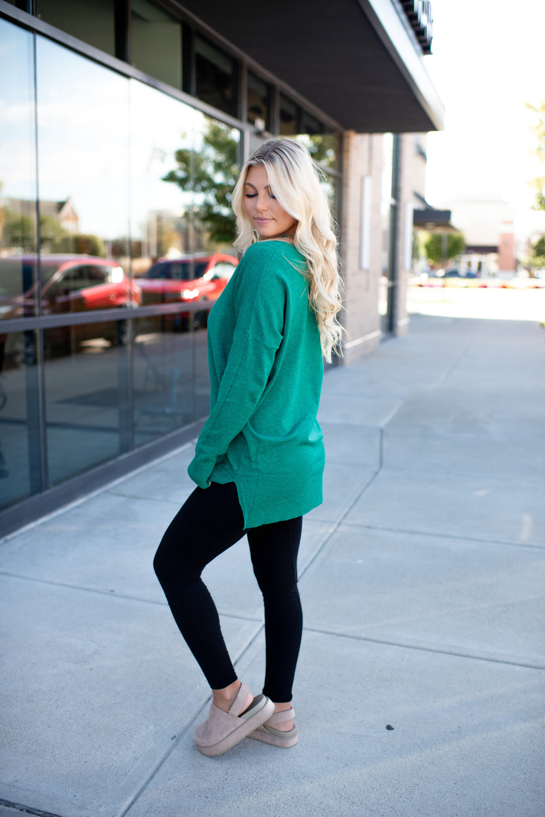 All The Good Things Sweater (Heather Green)