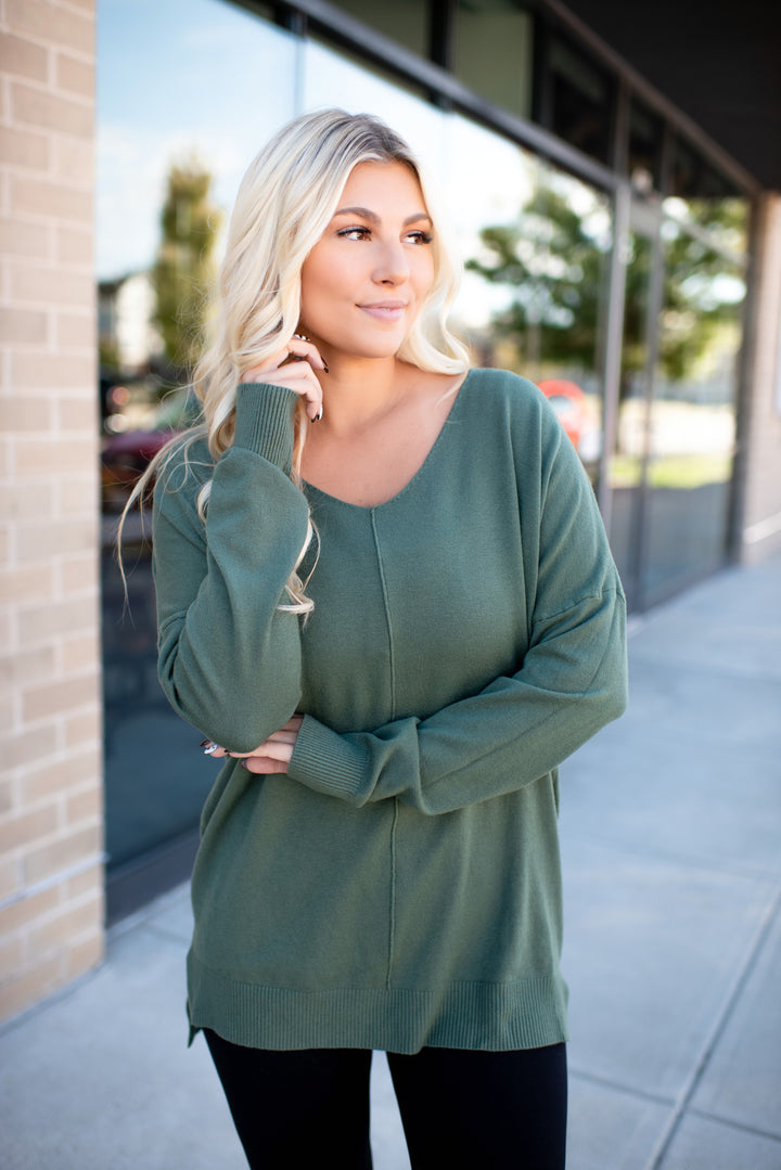 All The Good Things Sweater (Moss)