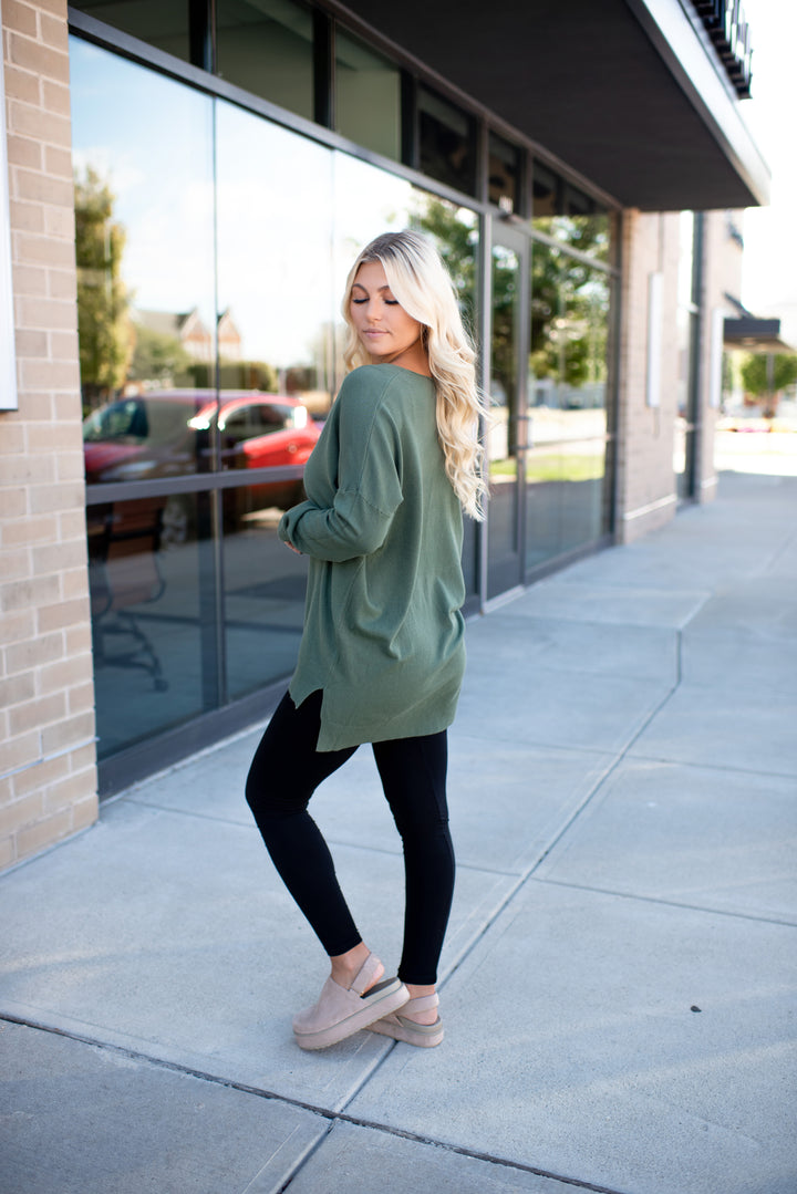 All The Good Things Sweater (Moss)