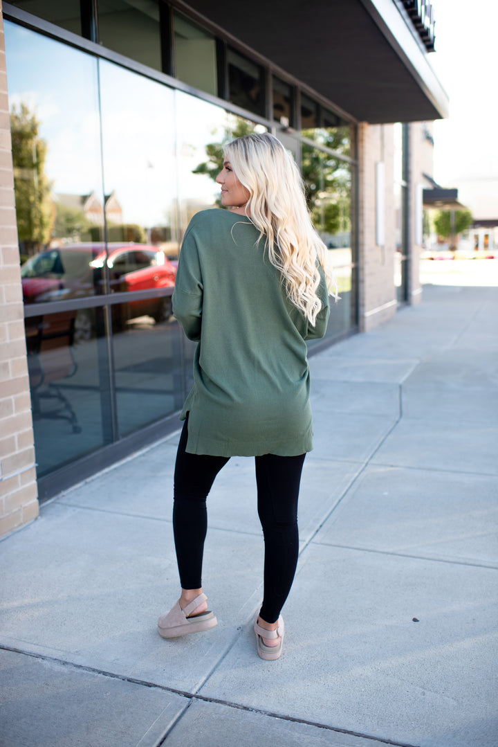 All The Good Things Sweater (Moss)