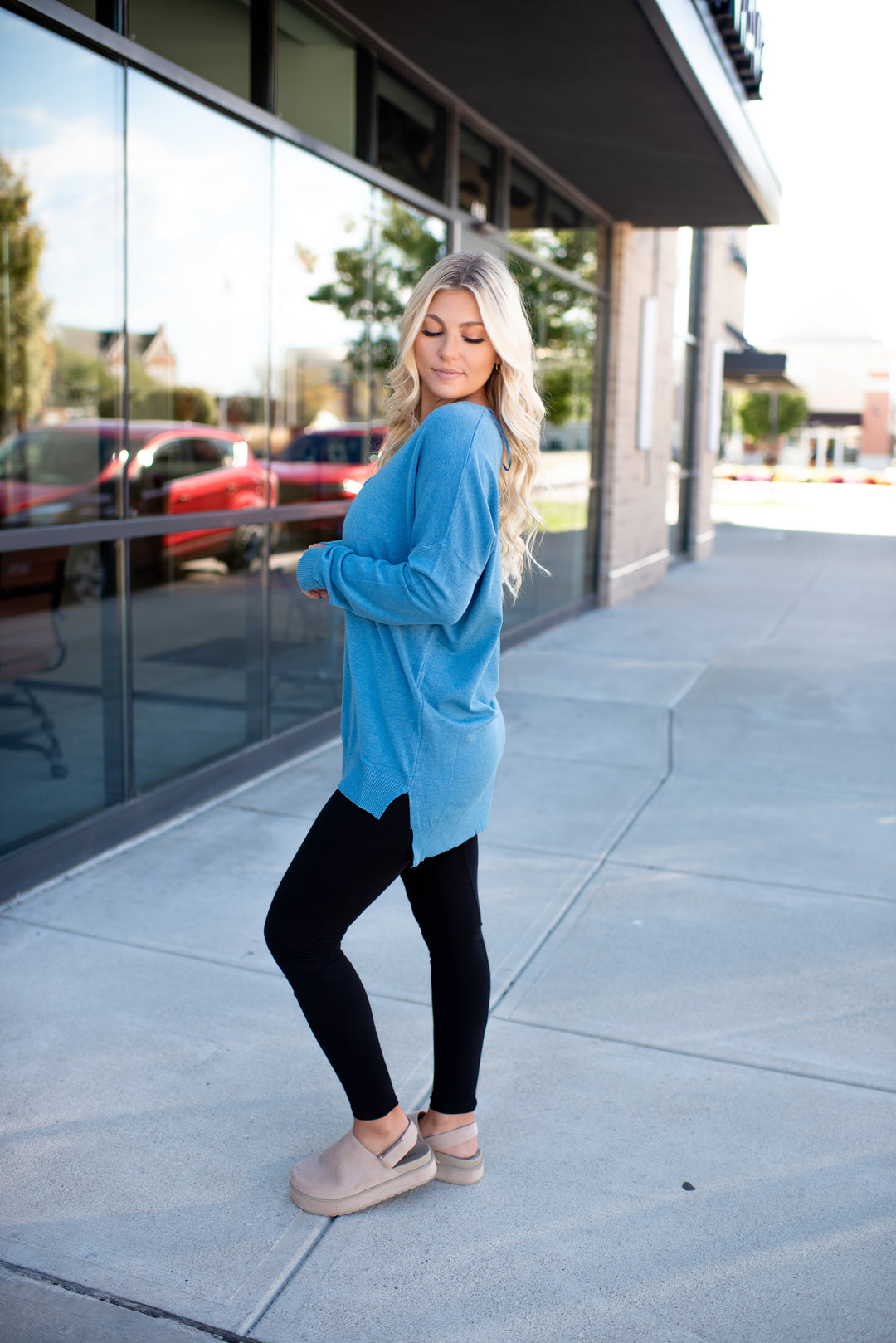All The Good Things Sweater (Heather Azure Blue)