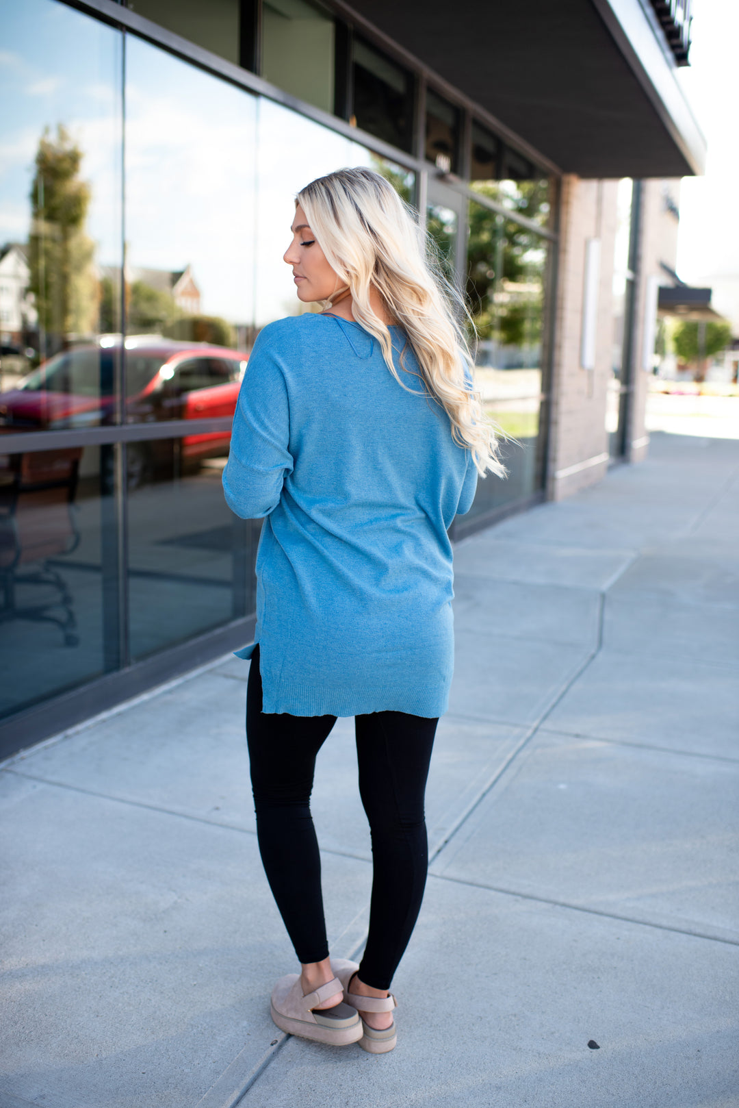 All The Good Things Sweater (Heather Azure Blue)