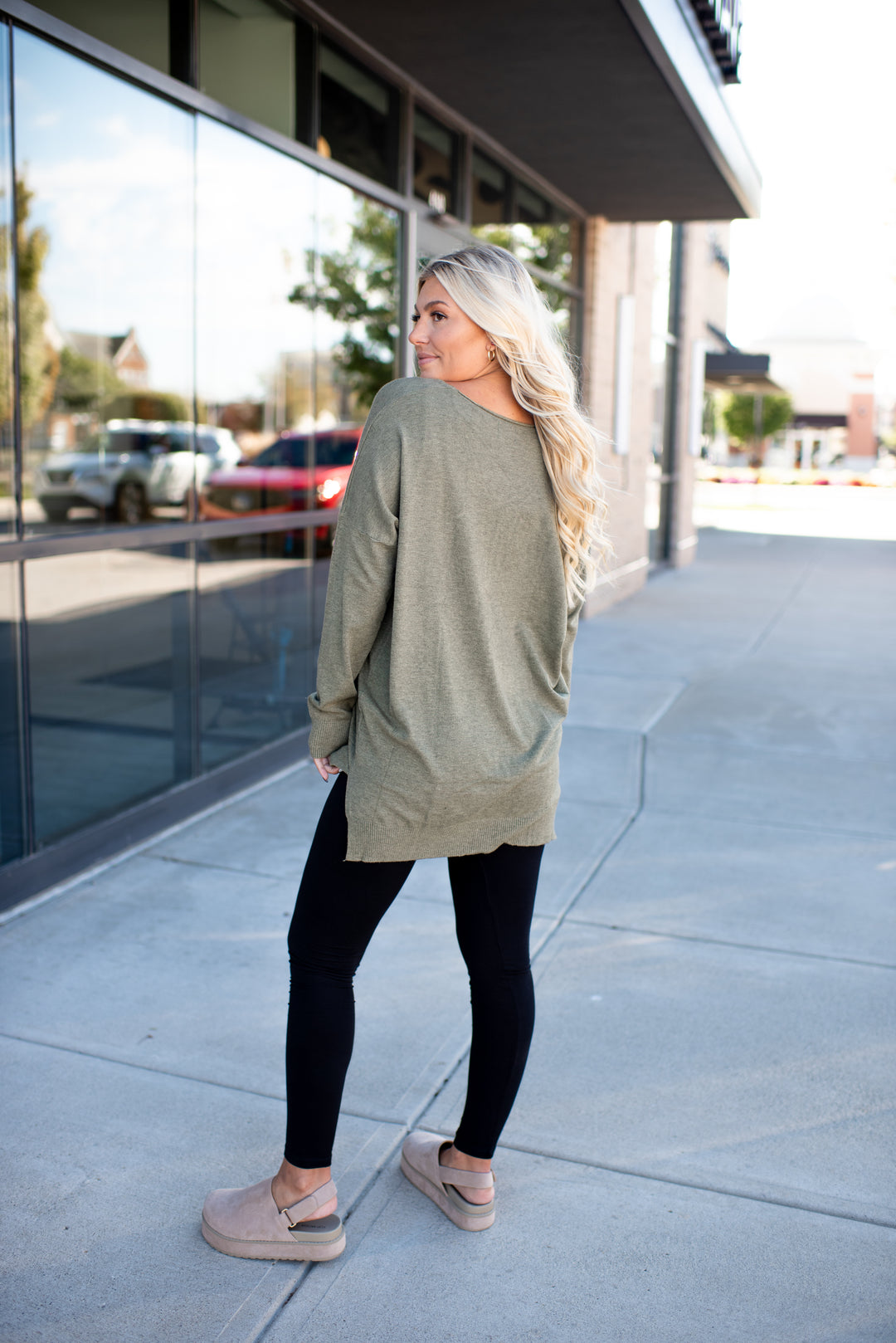 All The Good Things Sweater (Heather Olive)