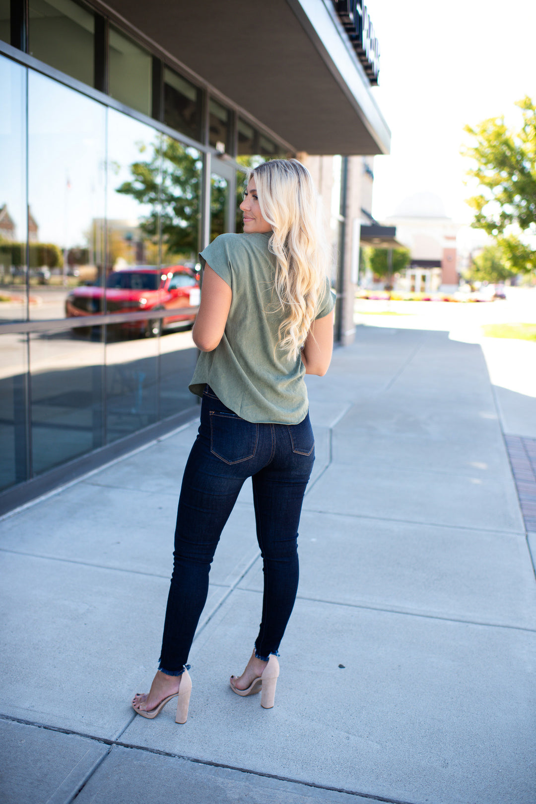 Soft & Sweet Blouse ( Deep Olive)