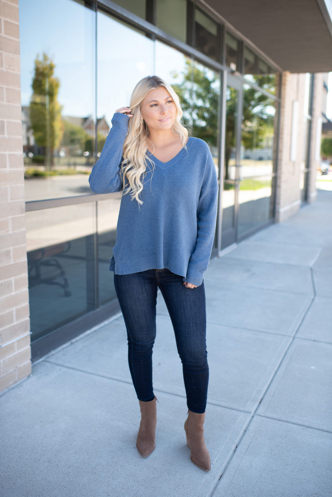 All The Greatness Sweater Tunic (Bluejay)