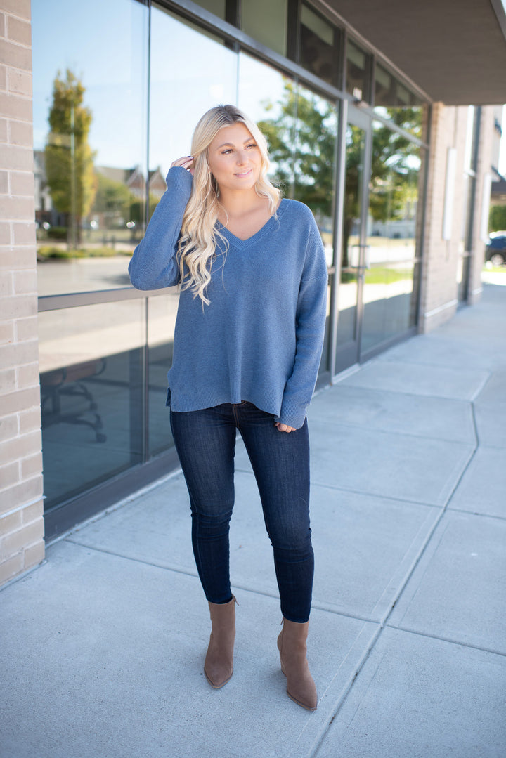 All The Greatness Sweater Tunic (Bluejay)