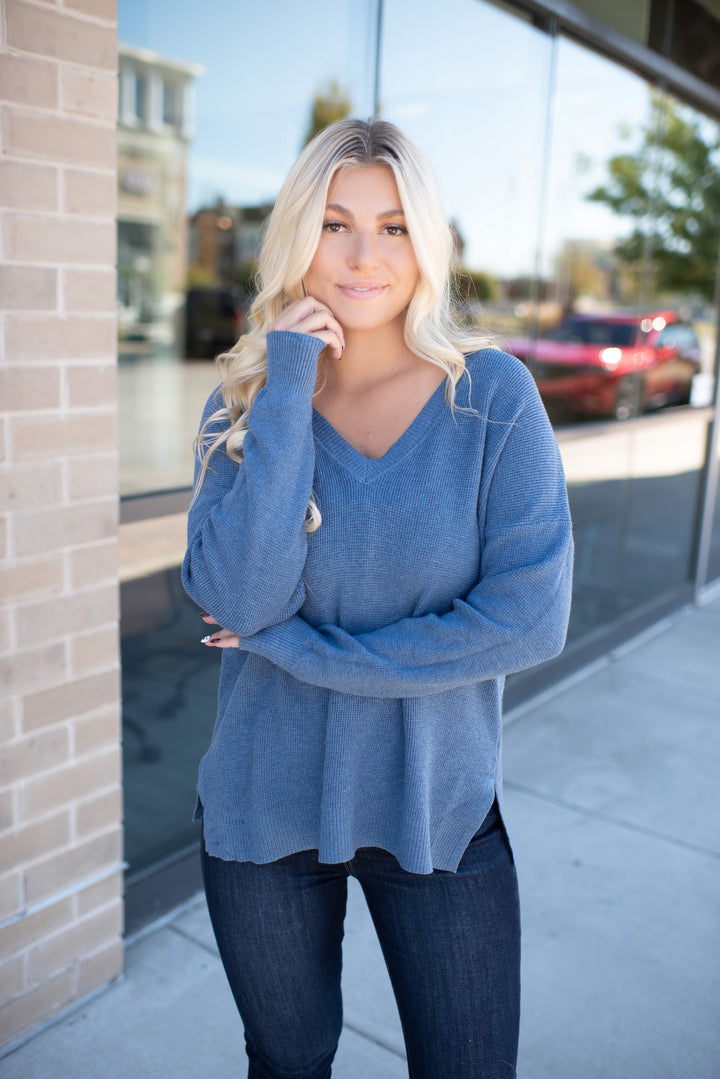 All The Greatness Sweater Tunic (Bluejay)