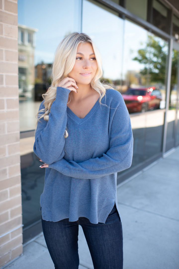 All The Greatness Sweater Tunic (Bluejay)