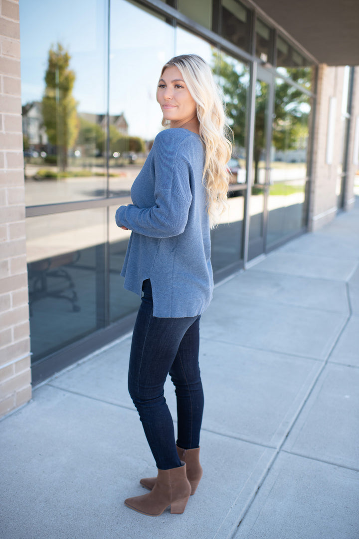 All The Greatness Sweater Tunic (Bluejay)