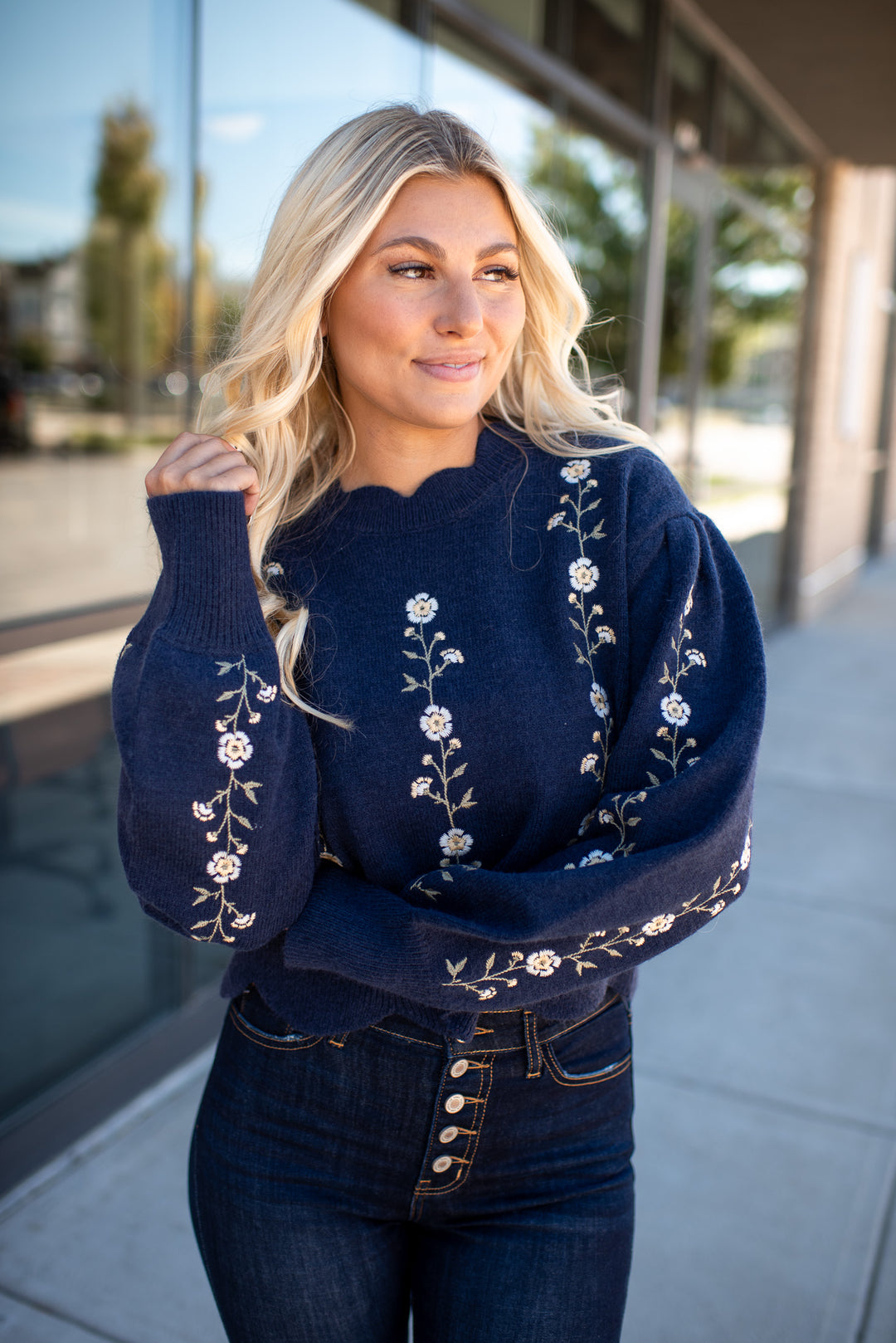 PREORDER Florence Sweater (Navy)