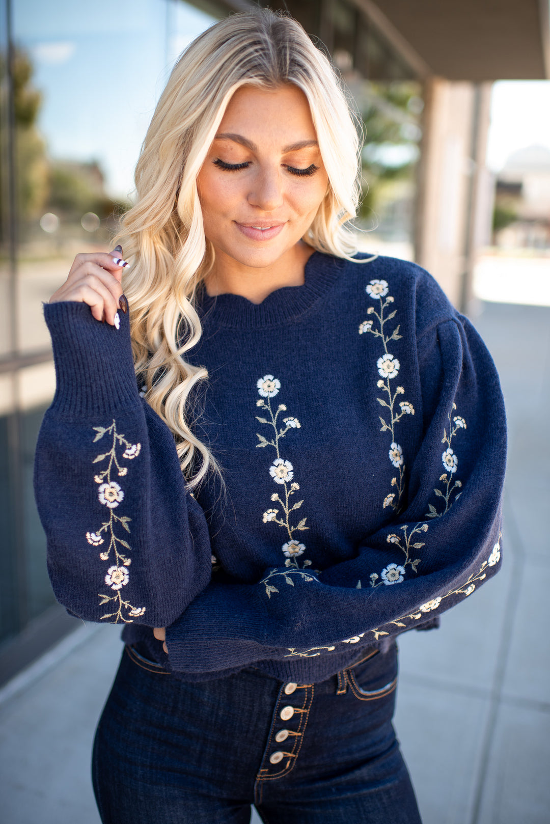 PREORDER Florence Sweater (Navy)