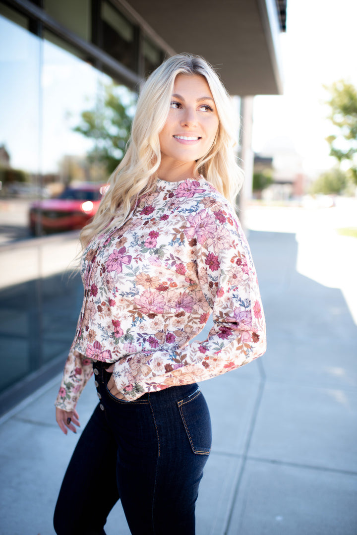 Vintage Rosewood Cardigan Top