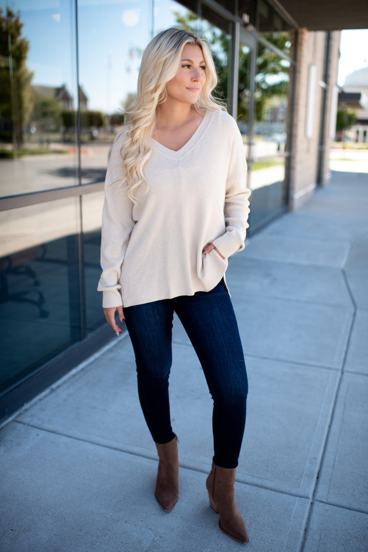 All The Greatness Sweater Tunic (Oatmeal)