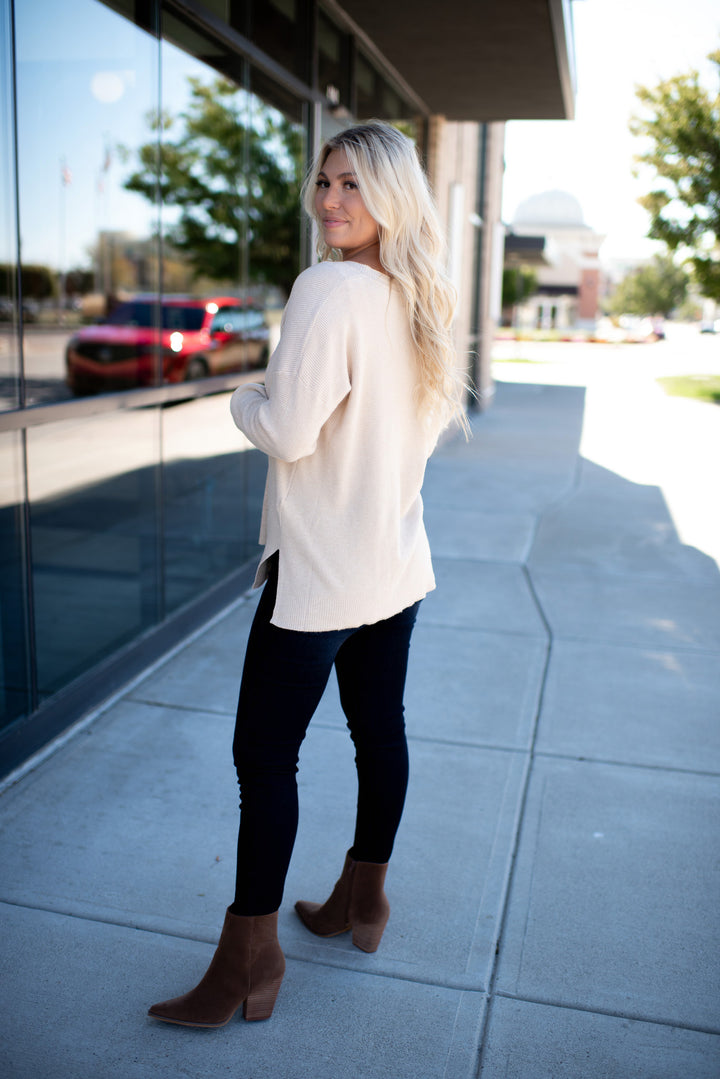 All The Greatness Sweater Tunic (Oatmeal)