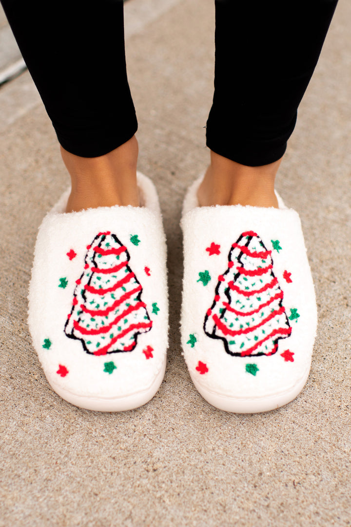 [DOORBUSTER] Christmas Tree Cake Slippers