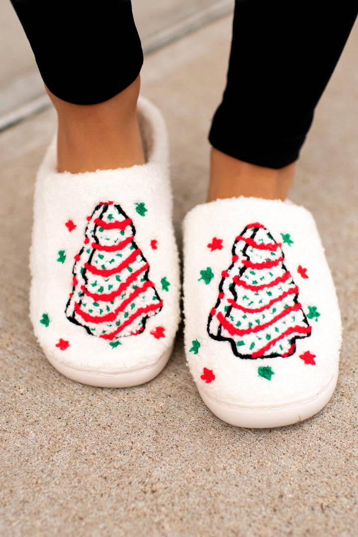 [DOORBUSTER] Christmas Tree Cake Slippers