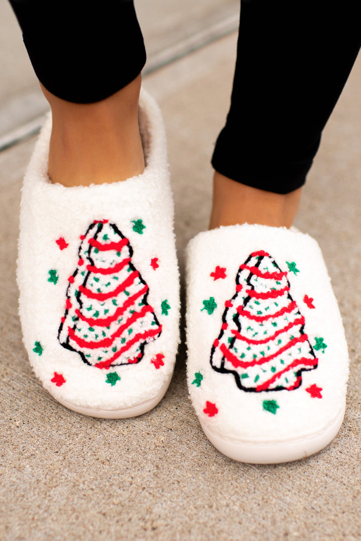 [DOORBUSTER] Christmas Tree Cake Slippers