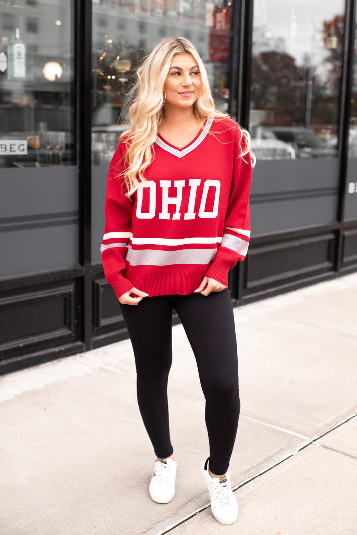 [DOORBUSTER] Ohio State Sweater (red)