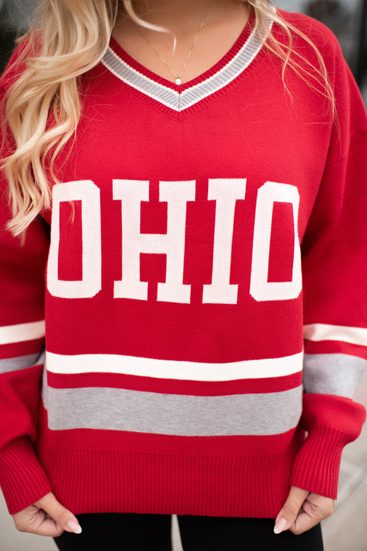 [DOORBUSTER] Ohio State Sweater (red)