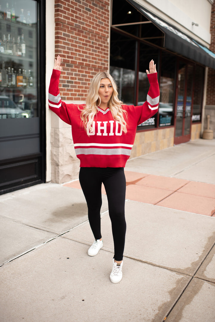 [DOORBUSTER] Ohio State Sweater (red)
