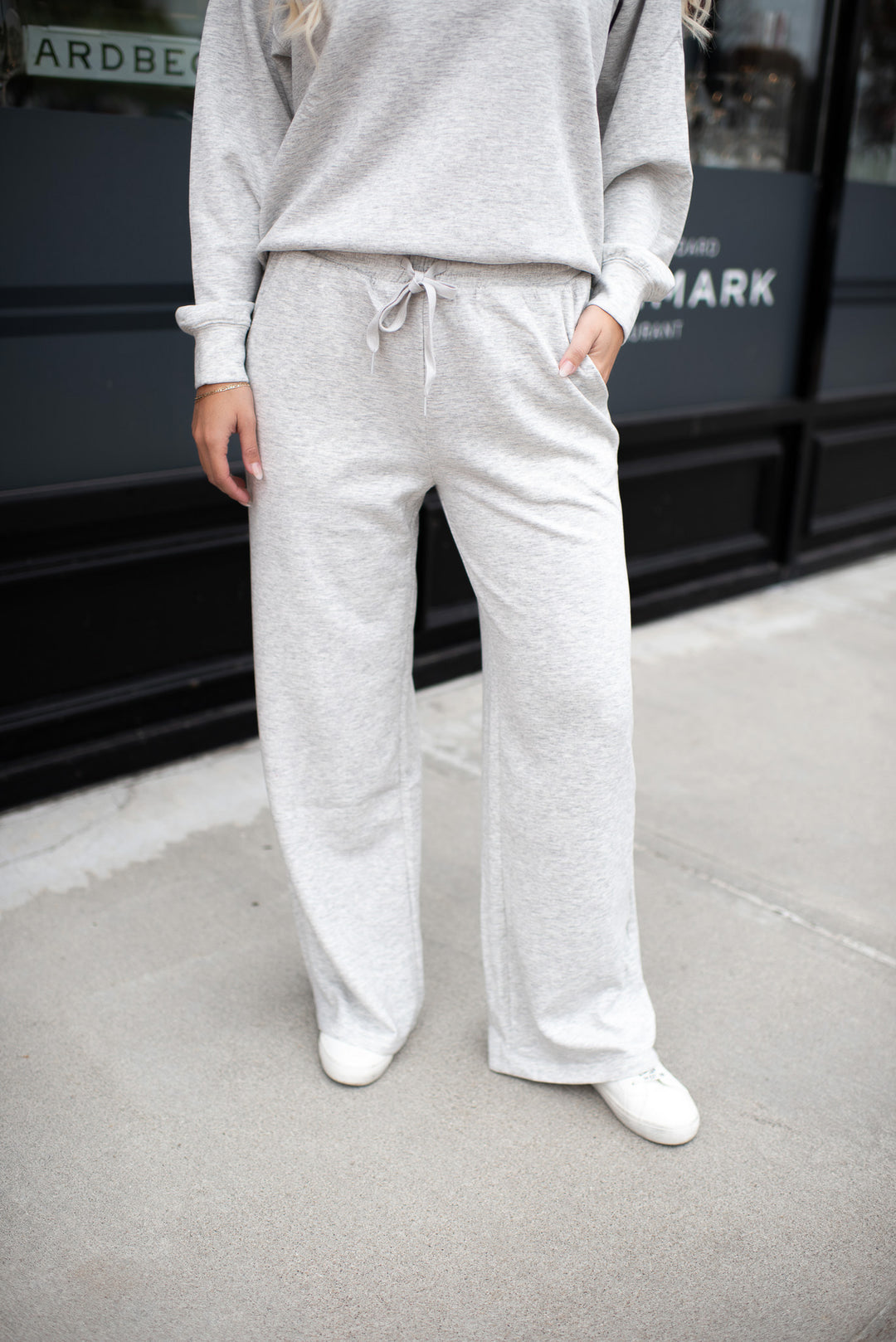 Fall Leaves Sweat Set (Grey)