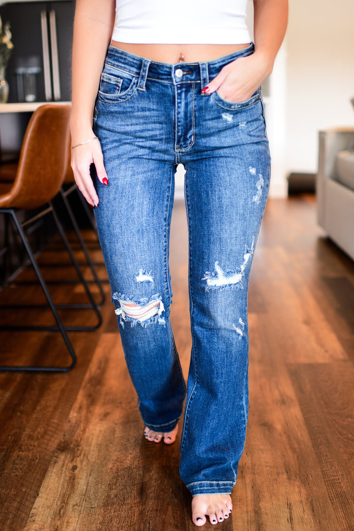 PREORDER | Judy Blue Rilyn Bootcut Jeans (Dark)