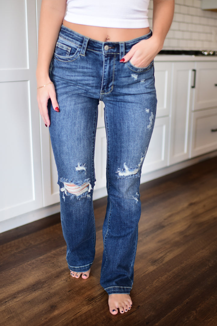 PREORDER | Judy Blue Rilyn Bootcut Jeans (Dark)