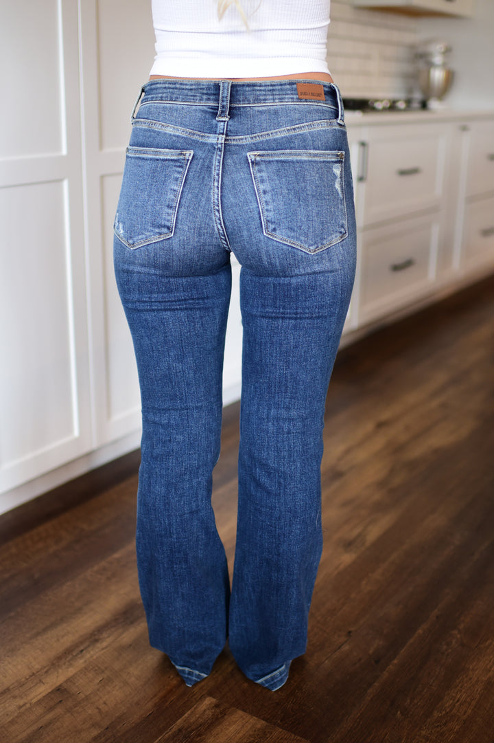 PREORDER | Judy Blue Rilyn Bootcut Jeans (Dark)