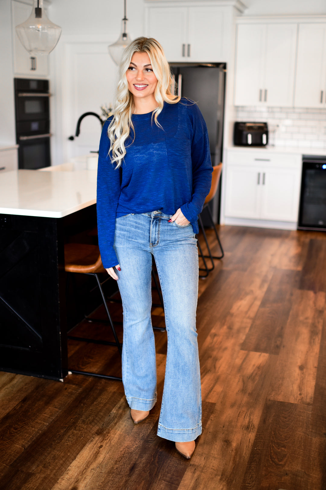 Easy Days Long Sleeve Shirt (Navy)