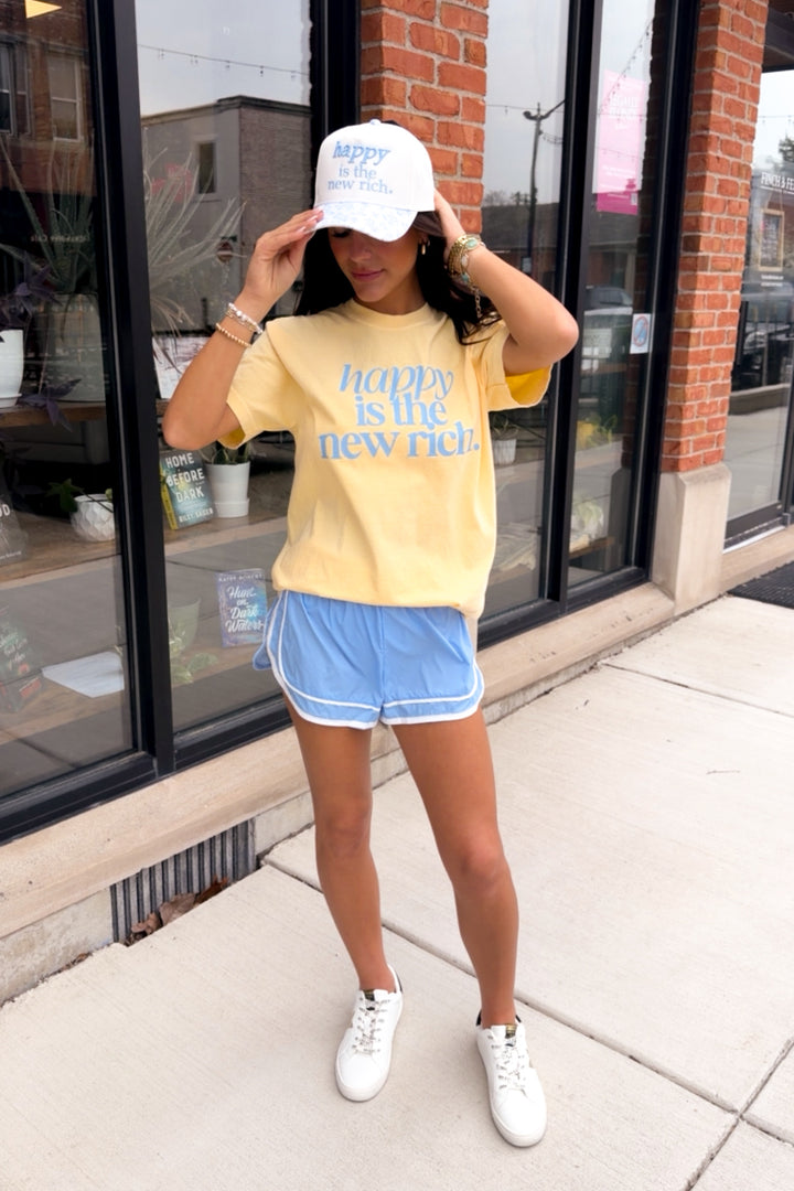 Happy is the New Rich Graphic T-Shirt