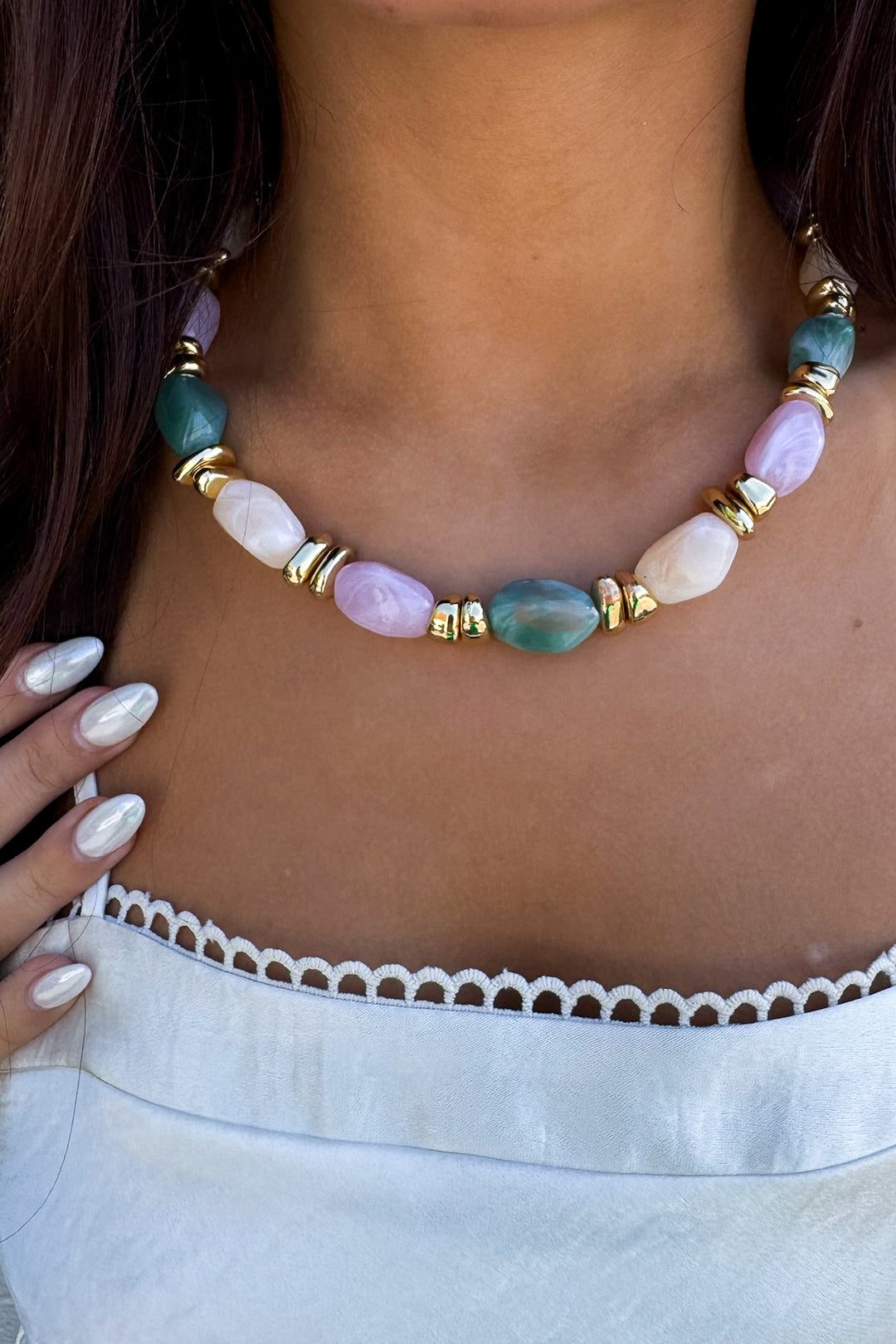 Petalstone Garden Necklace (multicolor)