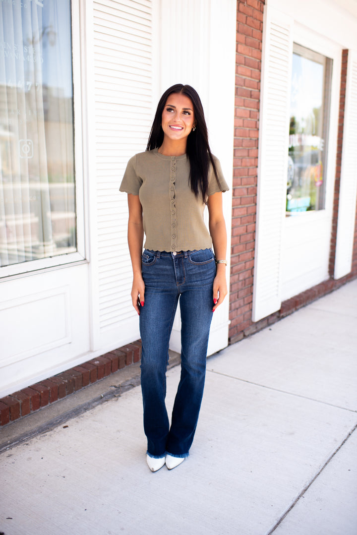 September Top (Olive)