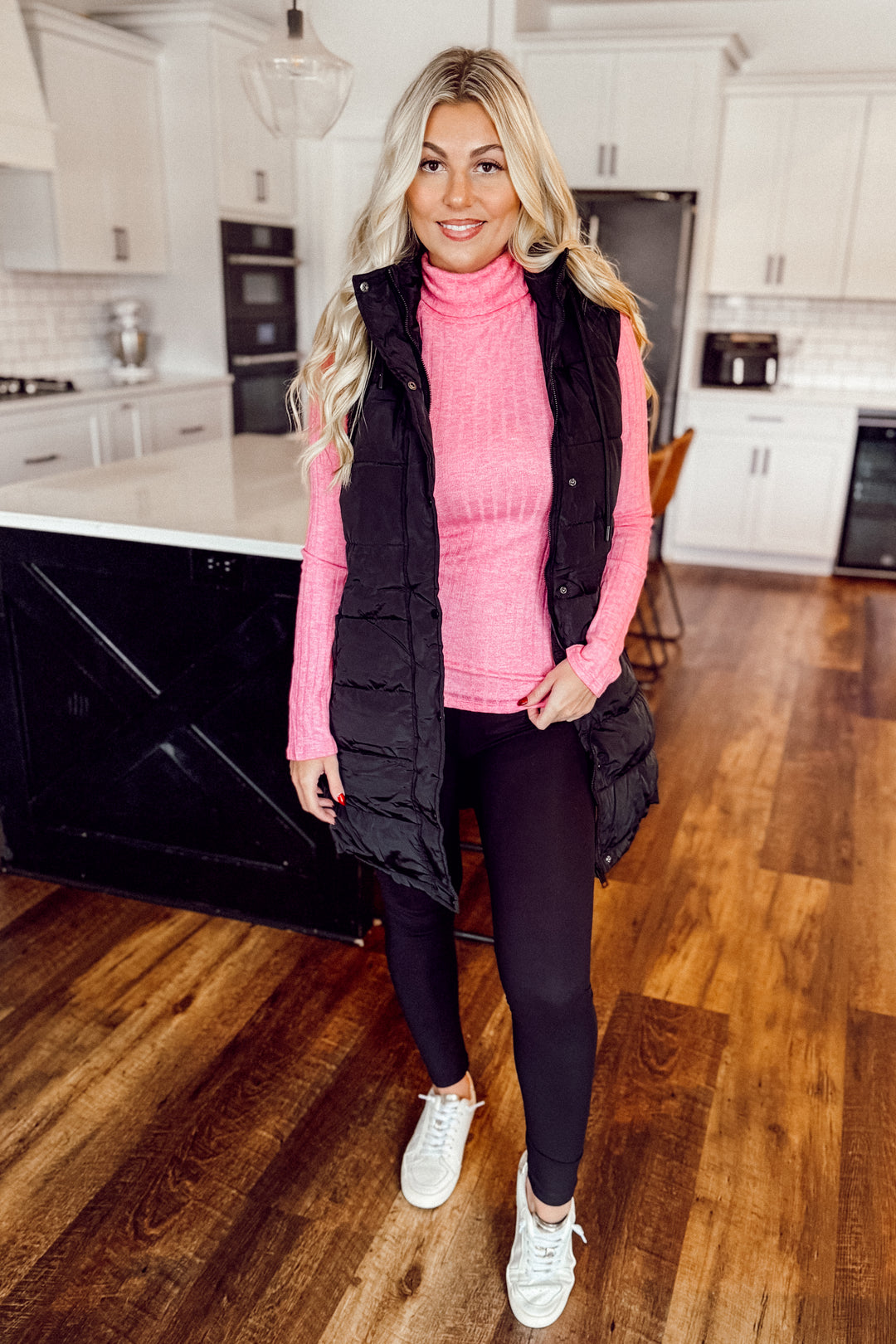 Soft Sculpt Turtleneck (Pink)