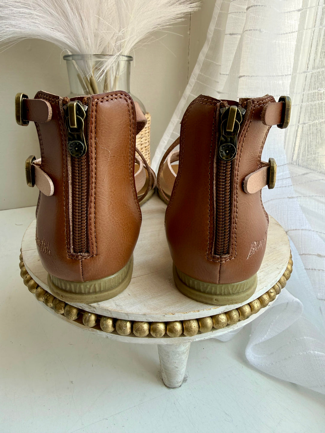 Blowfish Brock Sandals (Gold Oak, Rose Gold)