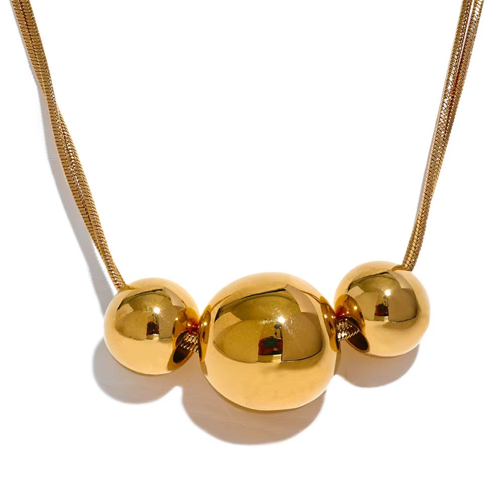 30A PREORDER The Golden Trio Waterproof Necklace