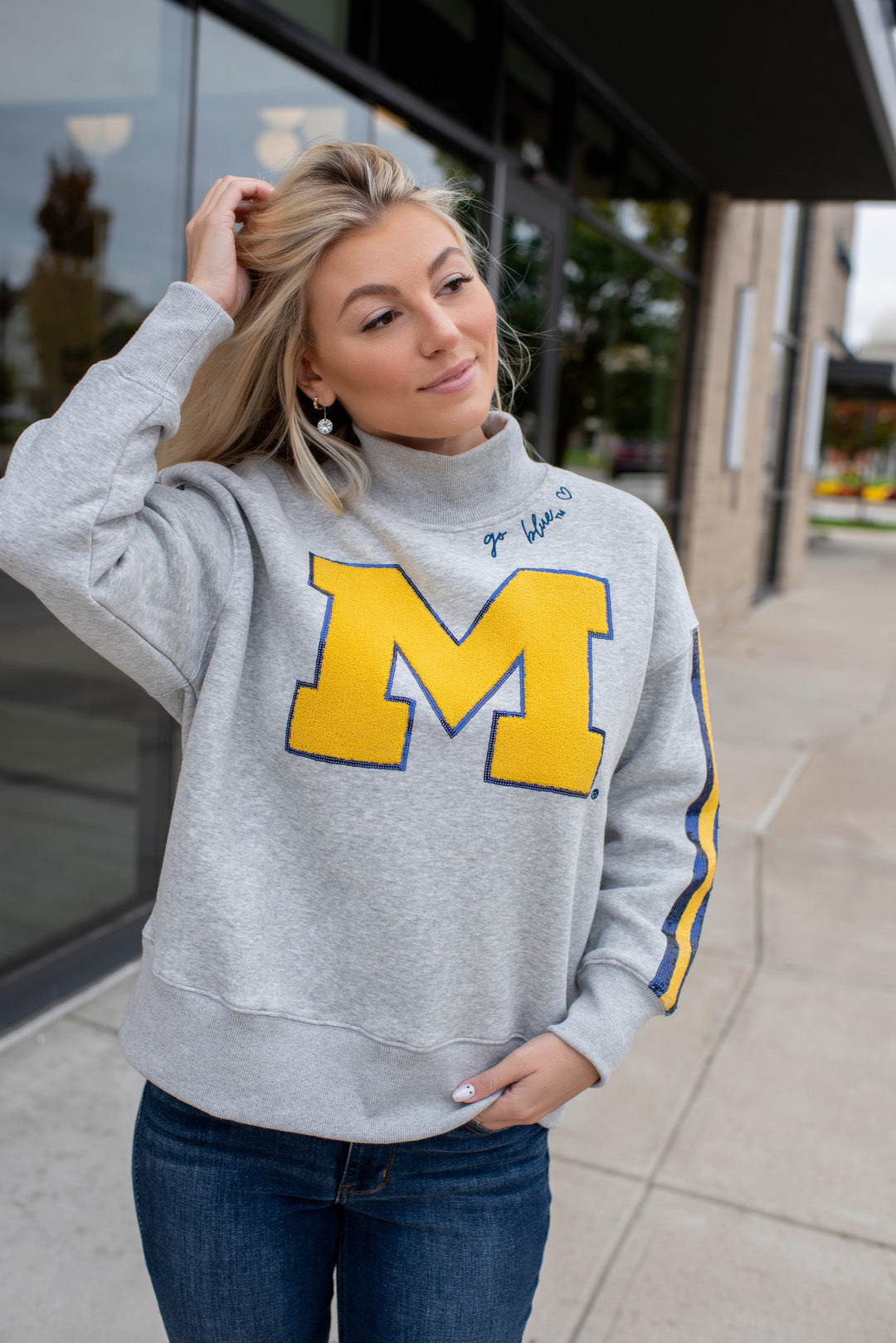 Calling All Michigan Fans Mockneck