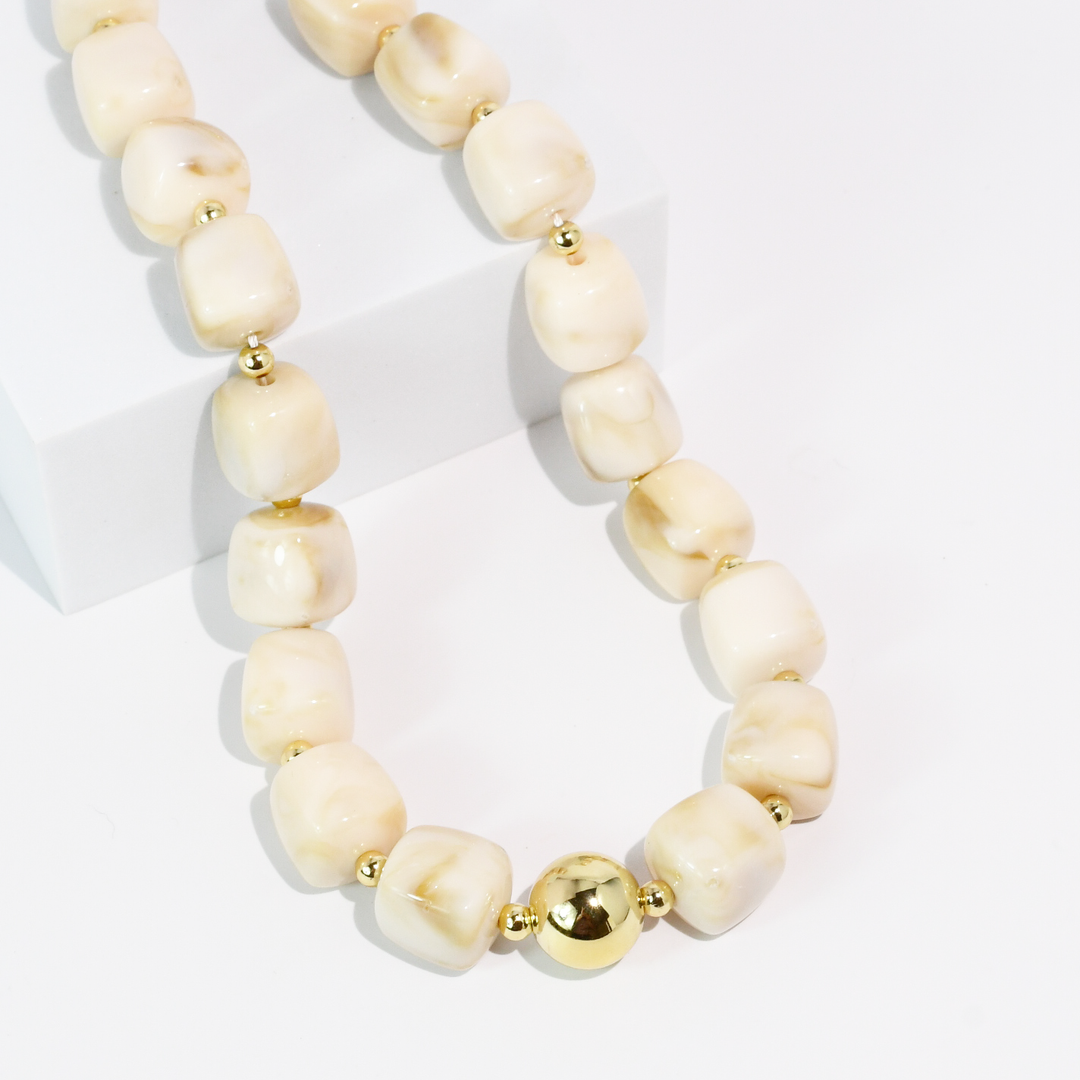 30A PREORDER Lumi Cream Necklace