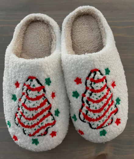 [DOORBUSTER] Christmas Tree Cake Slippers