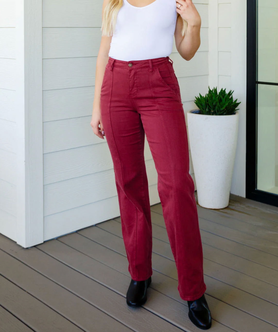 Judy Blue Phoebe High Rise Straight Jeans