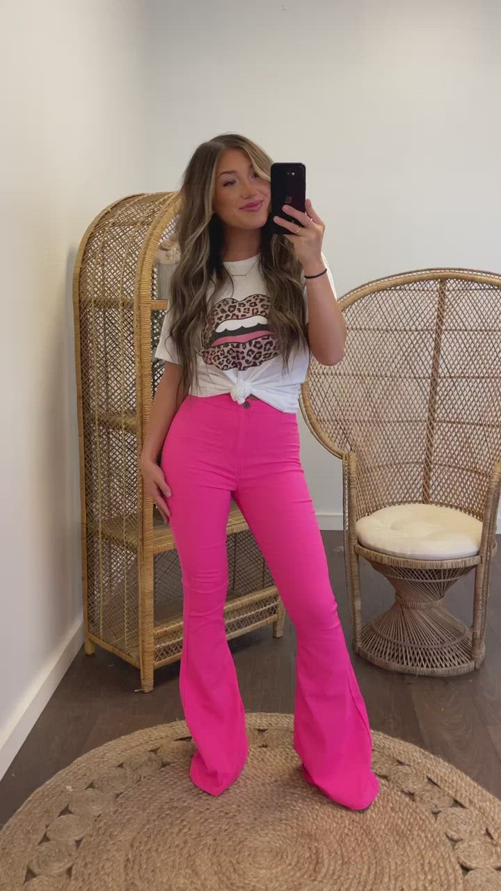 The Brandy Flares (Neon Pink)