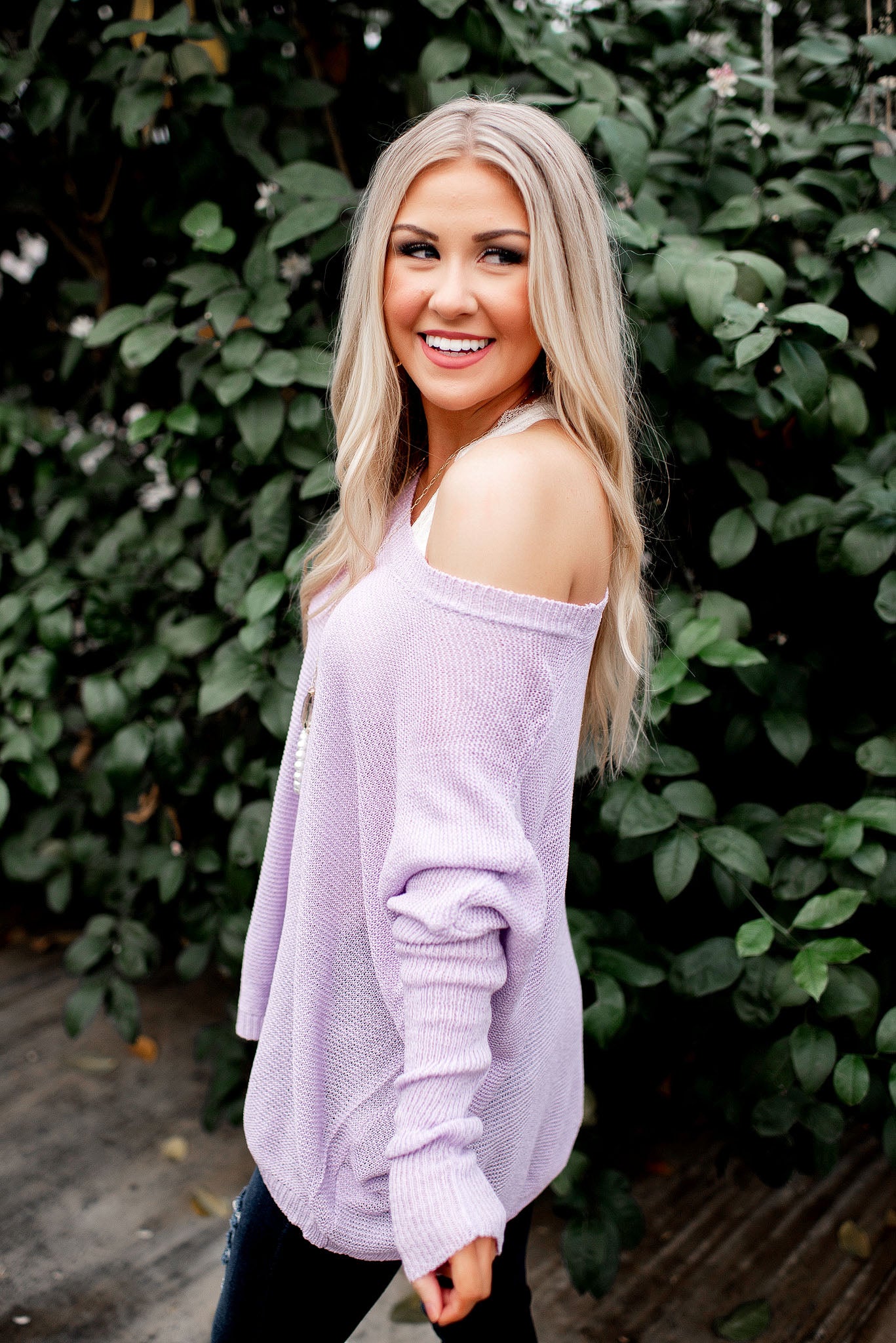 Slouchy Sweater (Lilac)