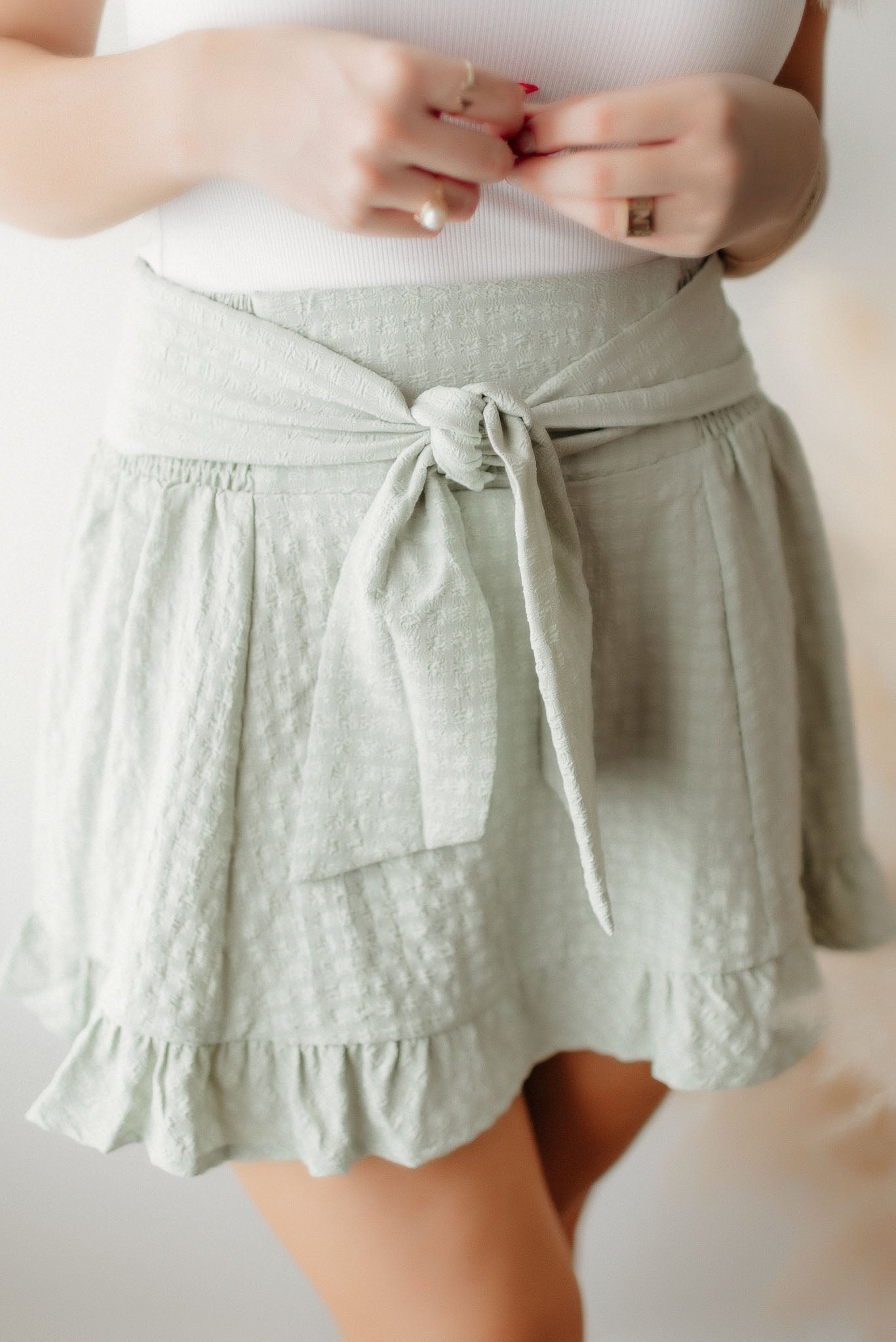 Story Of Us Mini Skirt (Seagrass)